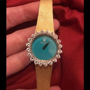18K VTG Italian Universal Geneve 2.80ct DIA Watch